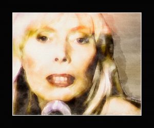 Portrait Of Joni I Black Matt 20x24