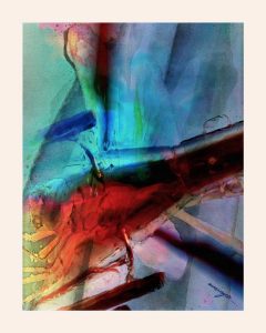 Dragonfly On A Tomb Oxford Off White Mat 24x30